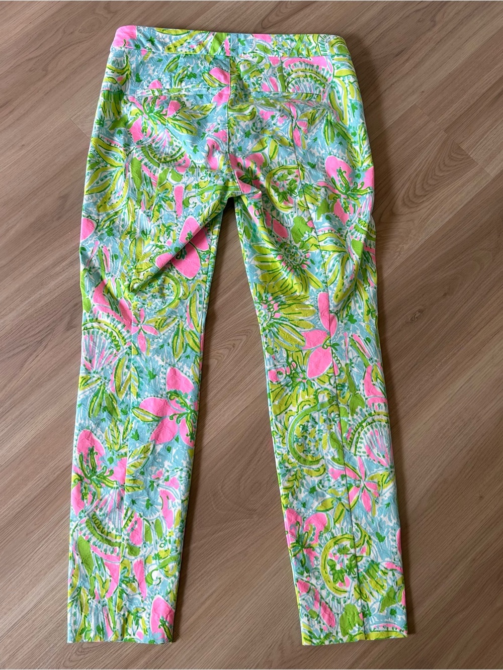 Lilly Pulitzer Kelly Skinny Ankle Pant Pants Size 4 Coconut Jungle Print Floral - Picture 5 of 9